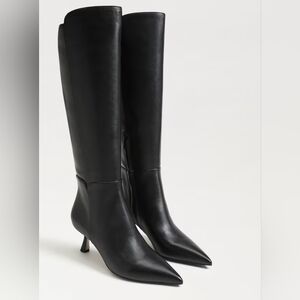 Sam Edelman Taylin Pointed Toe Kitten Heel Knee High Boot